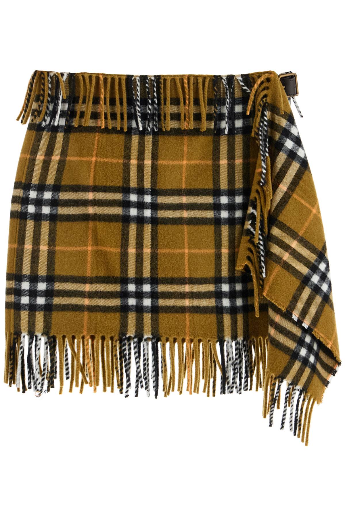 Burberry ered wool and cashmere scarf-style mini skirt - VivaceVenus