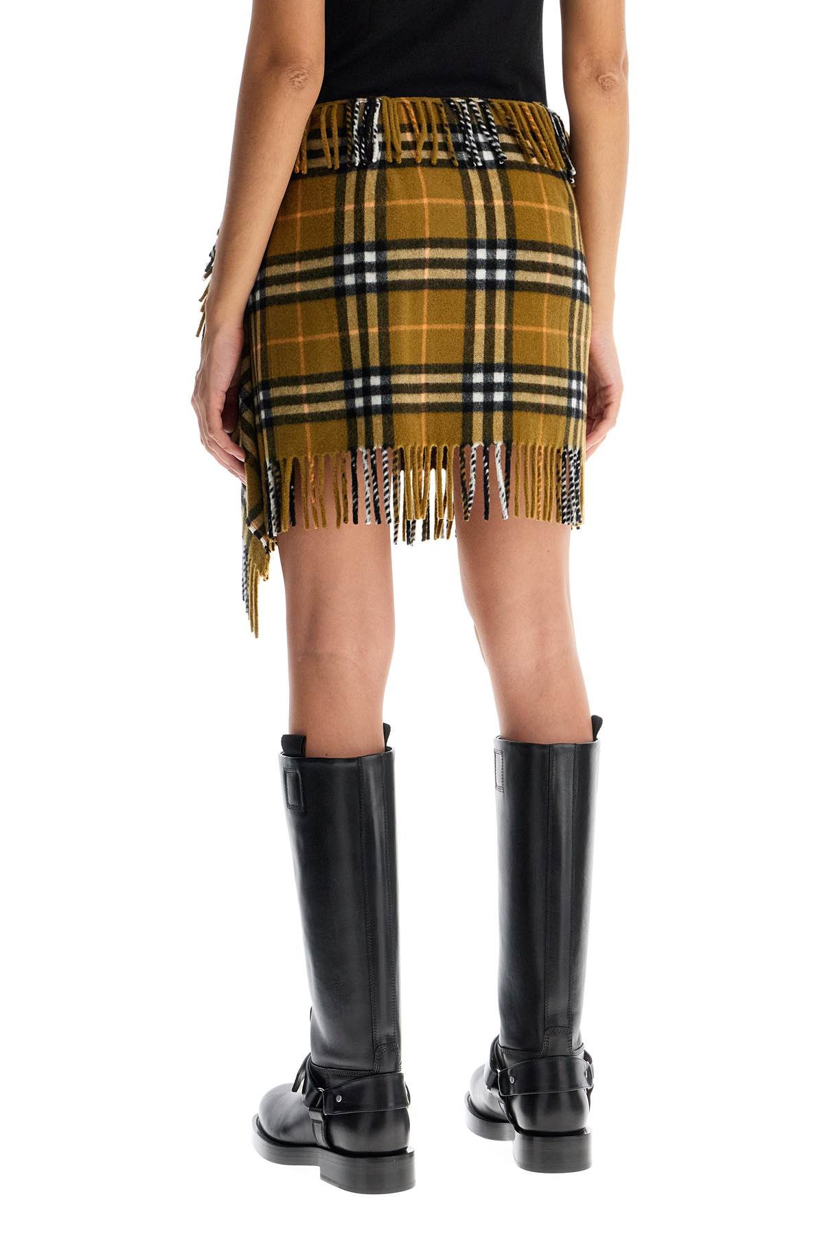 Burberry ered wool and cashmere scarf-style mini skirt - VivaceVenus