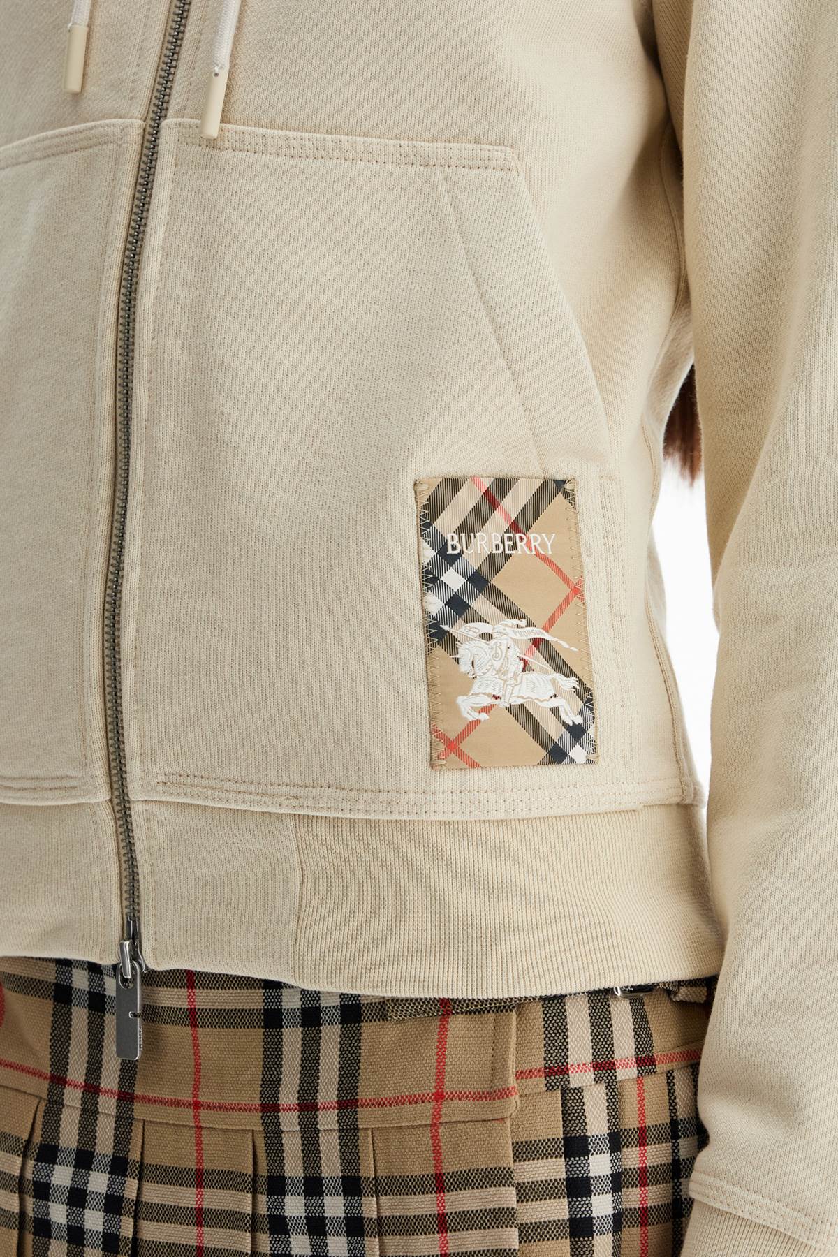 Burberry hooded full zip sweatshirt - VivaceVenus