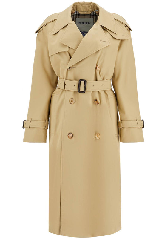 Burberry double-breasted trench coat with - VivaceVenus