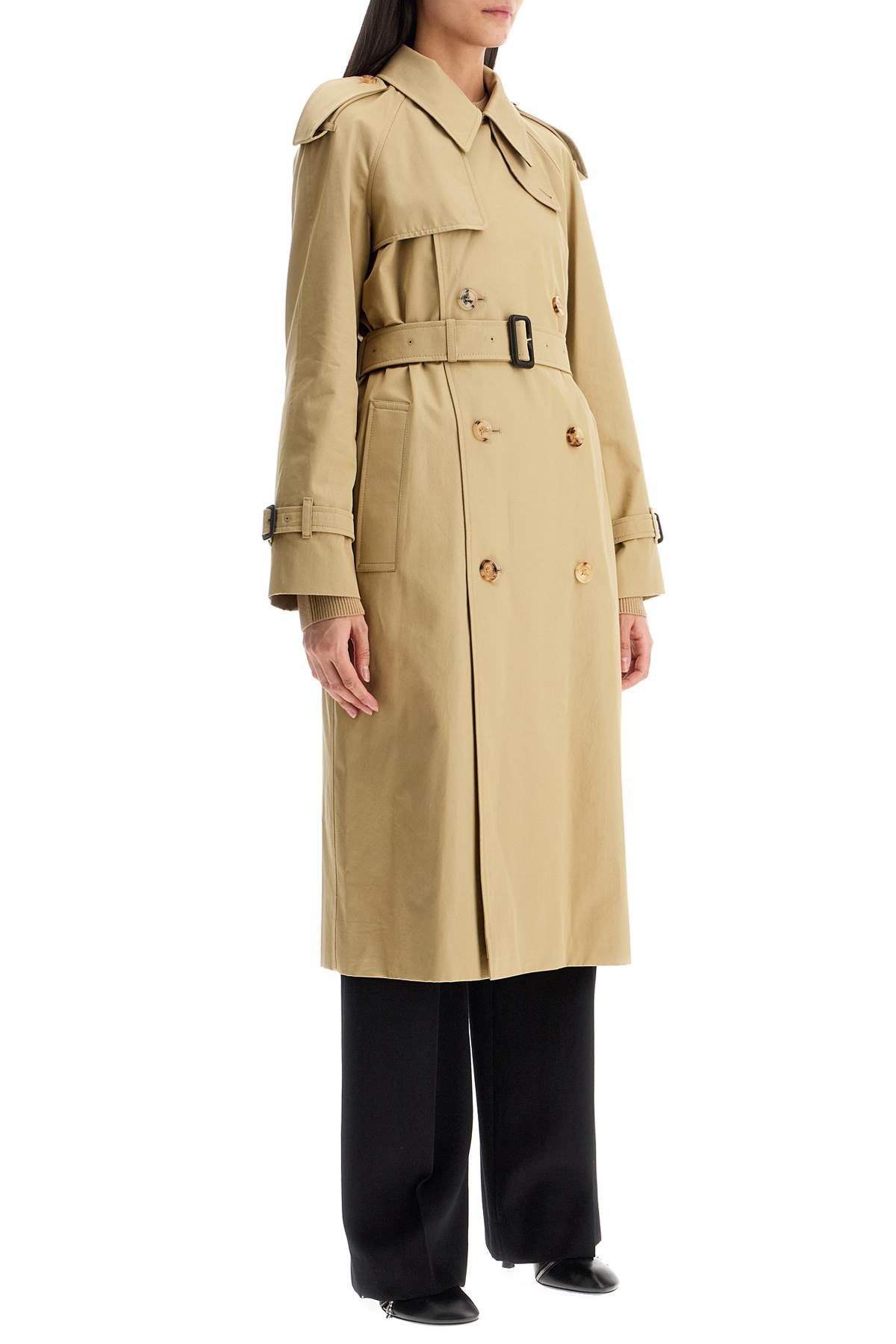 Burberry double-breasted trench coat with - VivaceVenus