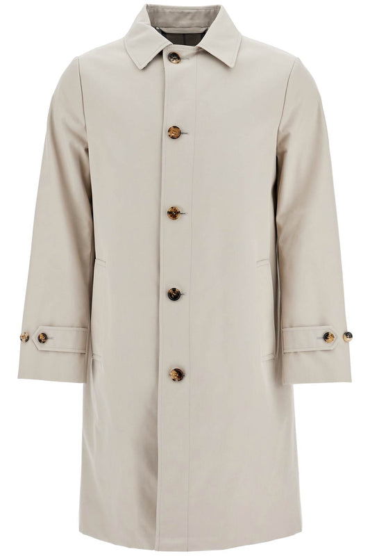 Burberry cotton blend car coat in mist - VivaceVenus