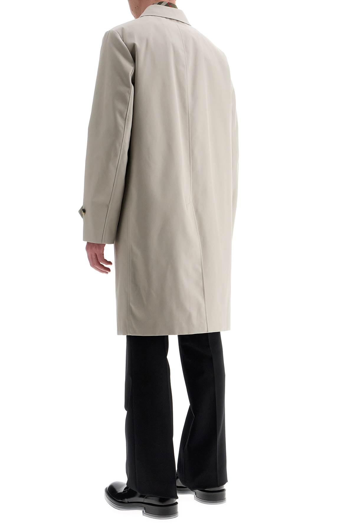 Burberry cotton blend car coat in mist - VivaceVenus