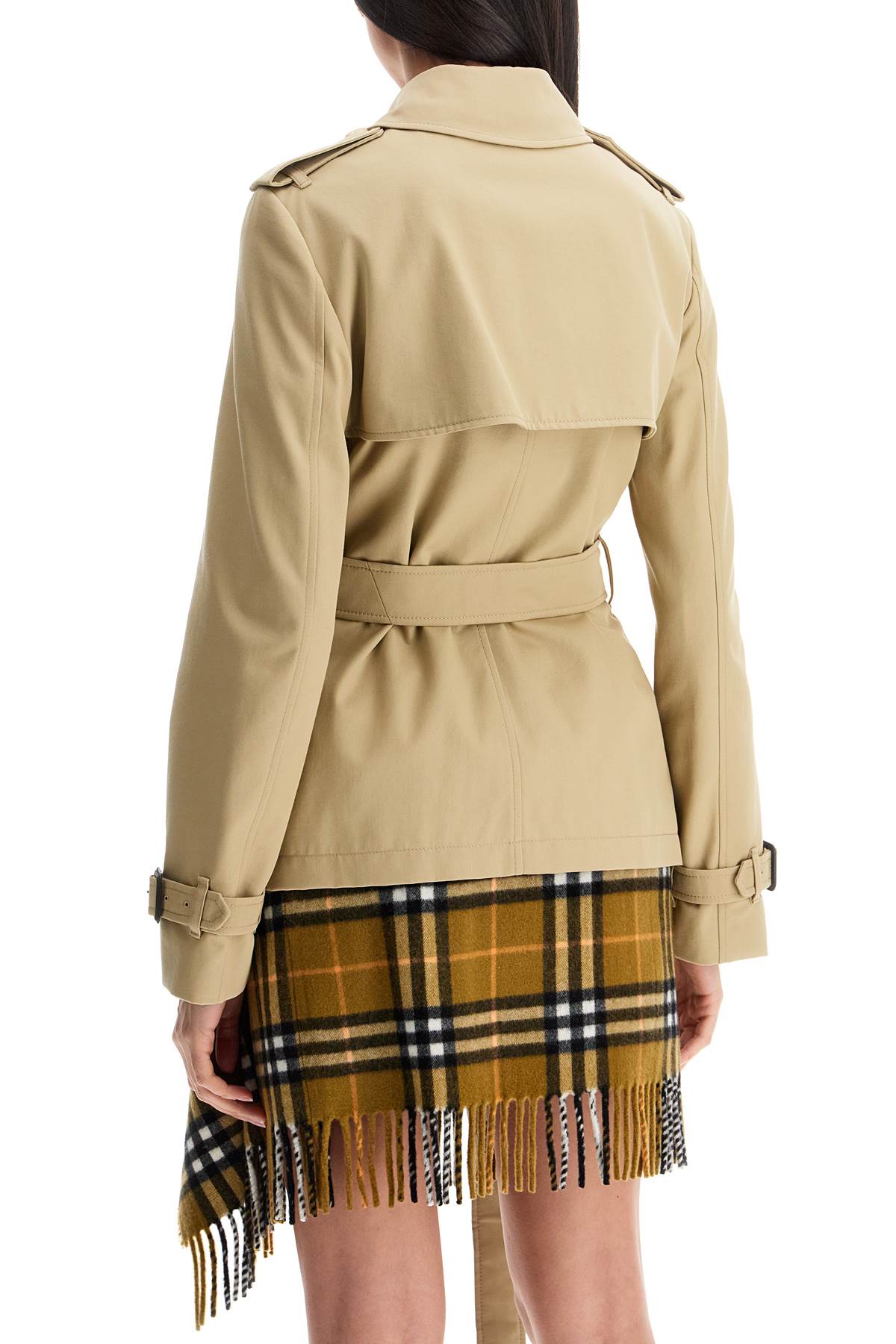 Burberry short trench coat with belt - VivaceVenus