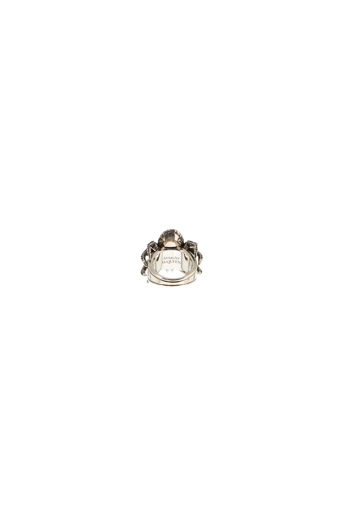 Alexander Mcqueen Antique Silver Spider Ring In