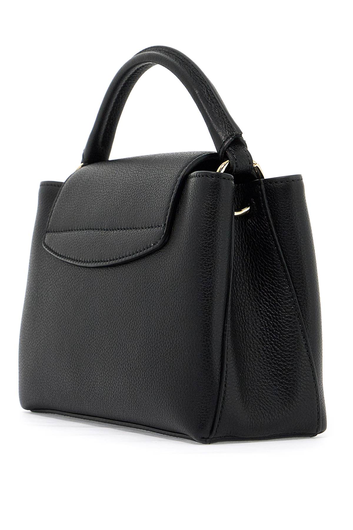Bally "handbag Layka In Hammered Leatherreplace With Double Quote   Black
