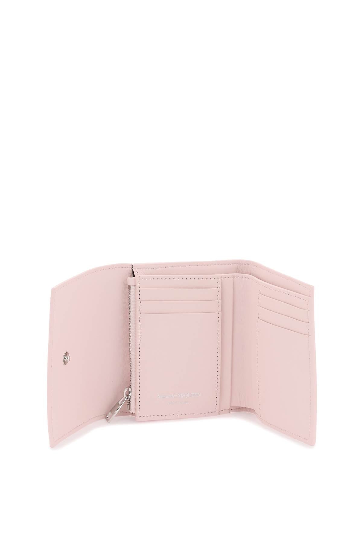 Alexander Mcqueen Compact Skull Wallet   Pink