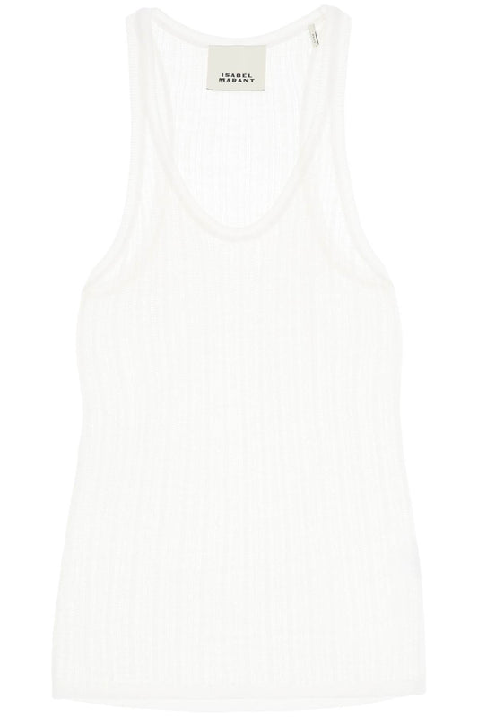Isabel Marant Replace With Double Quoteperforated Knit Top   White