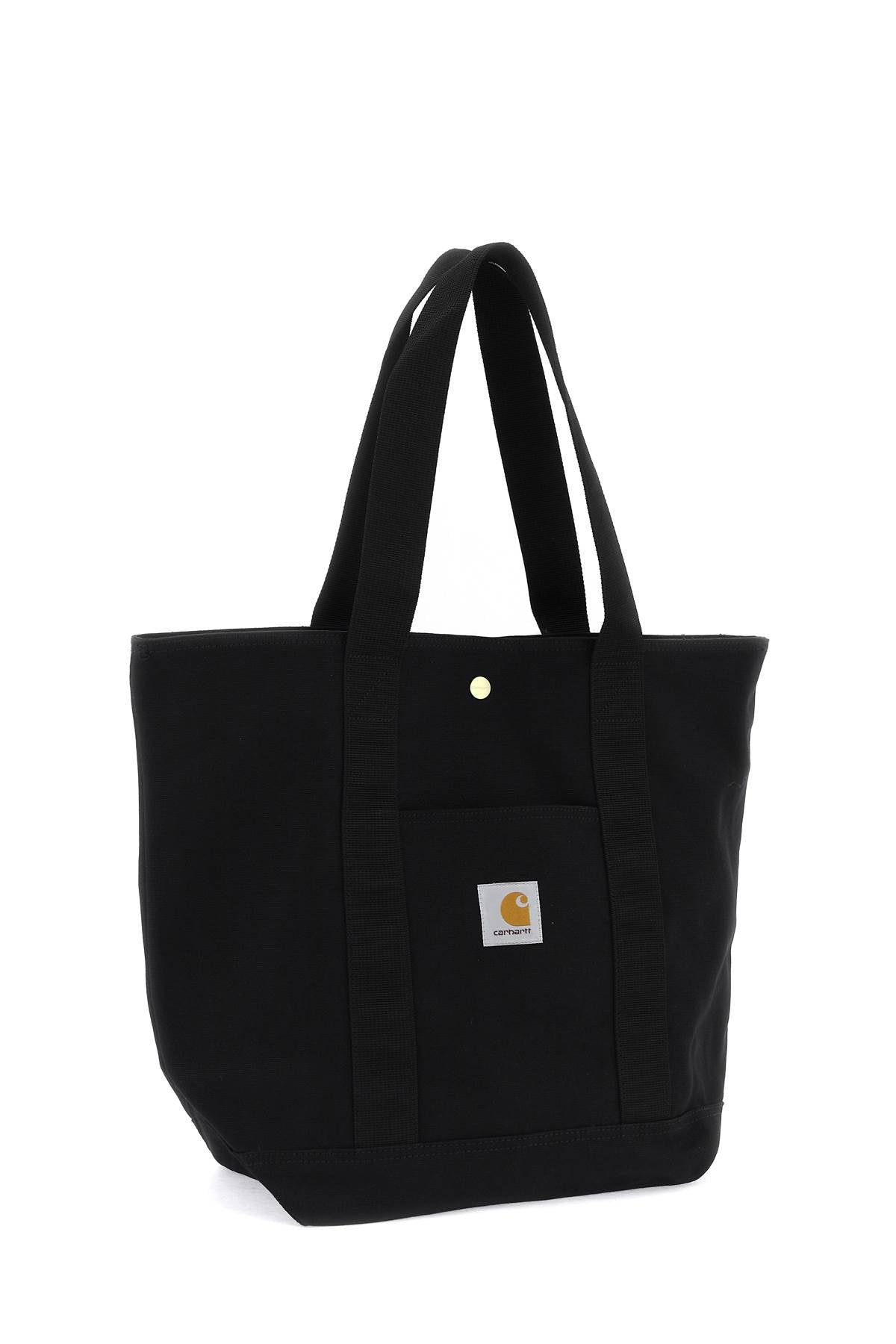 Carhartt Wip Dearborn Tote Bag In Italian   Black