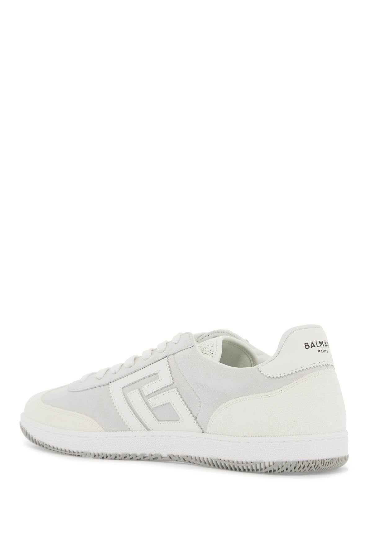 Balmain Leather Swan Sneakers For   White