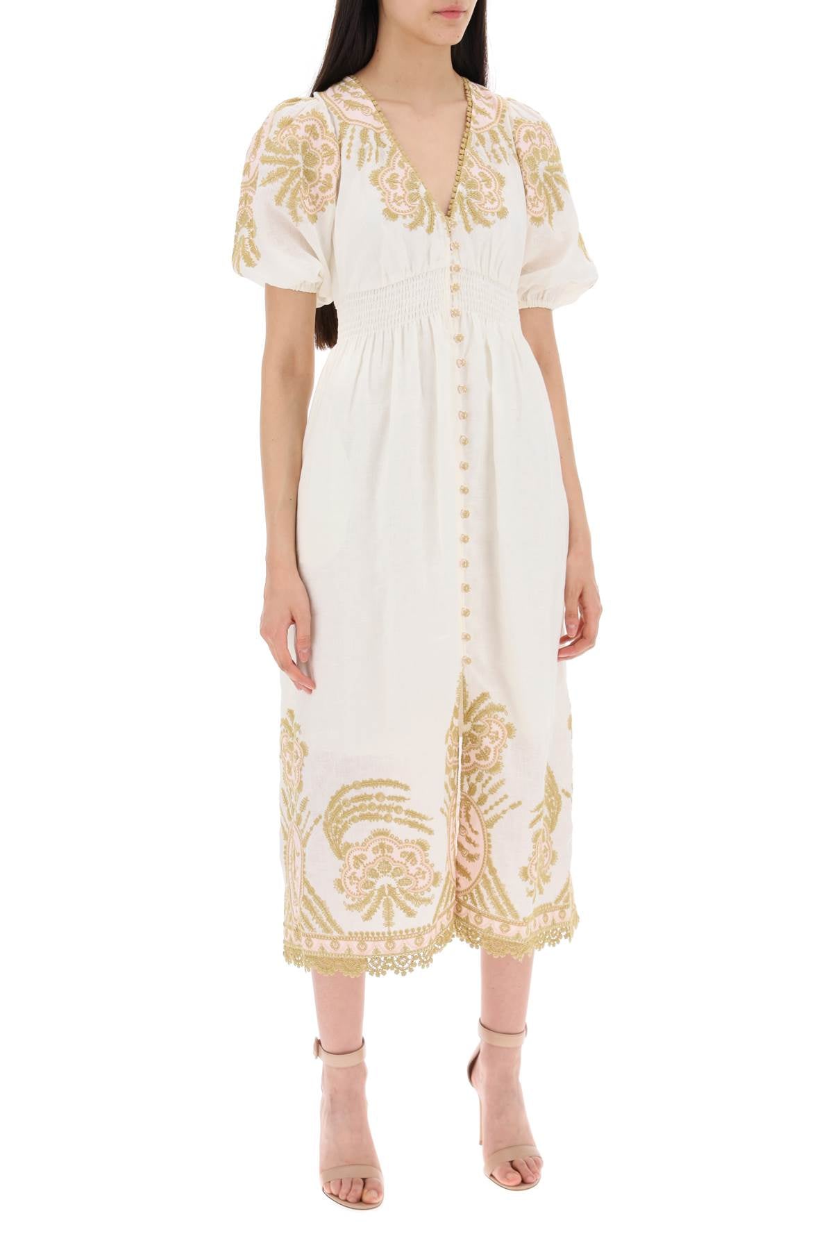 Zimmermann "waverly embroidered linen dress" - VivaceVenus