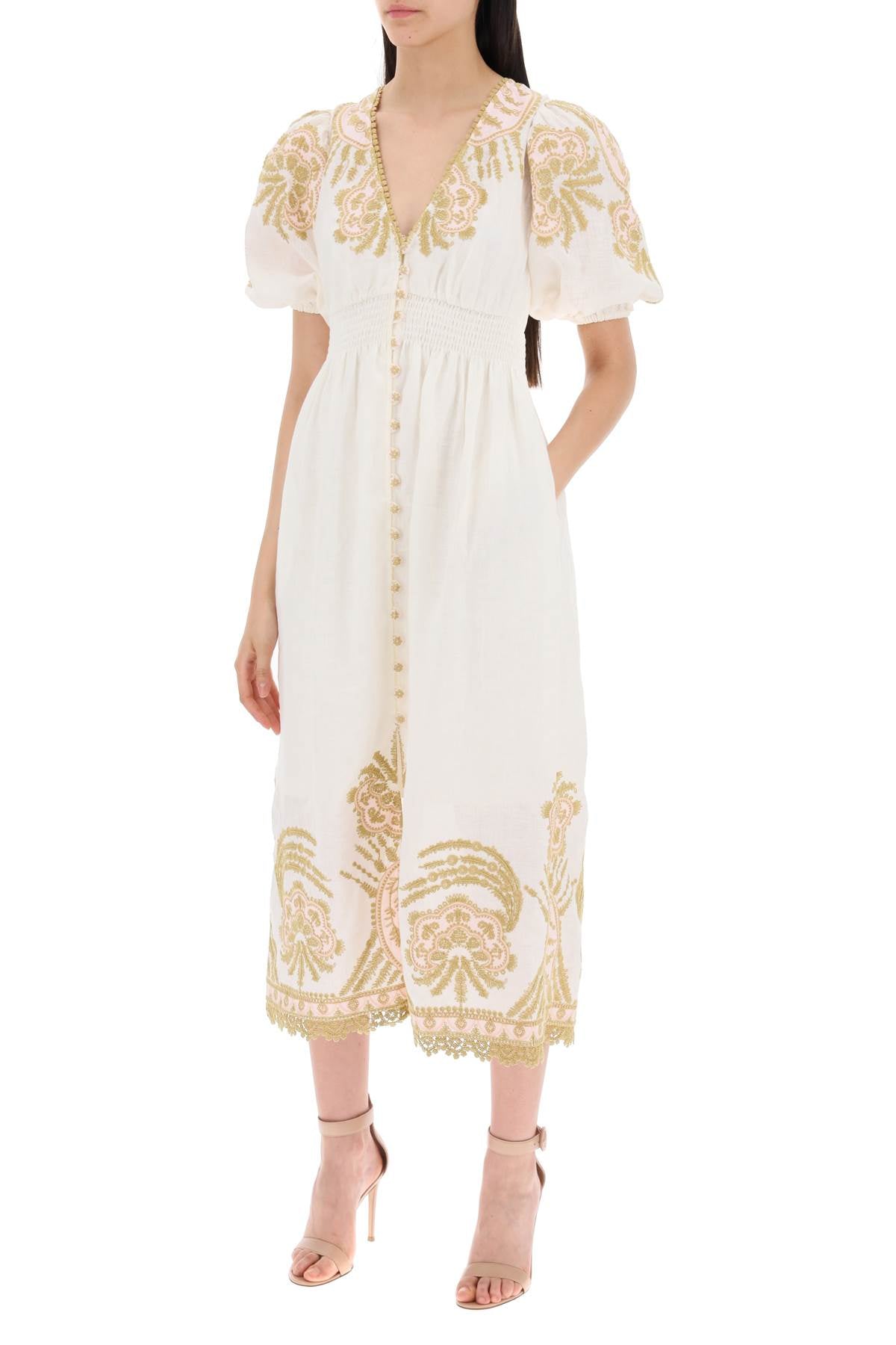 Zimmermann "waverly embroidered linen dress" - VivaceVenus