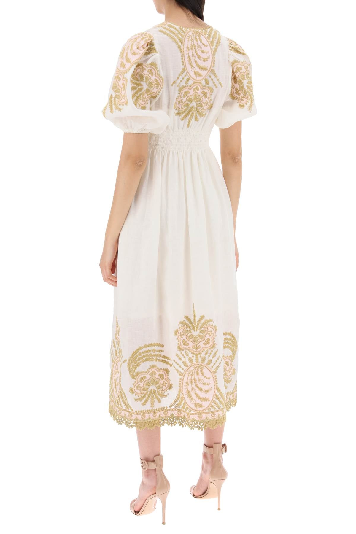 Zimmermann "waverly embroidered linen dress" - VivaceVenus