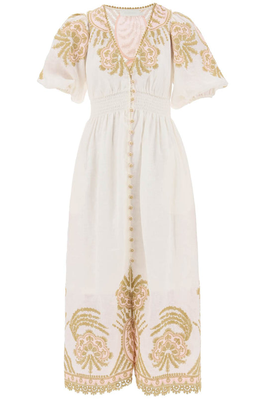 Zimmermann "waverly embroidered linen dress" - VivaceVenus