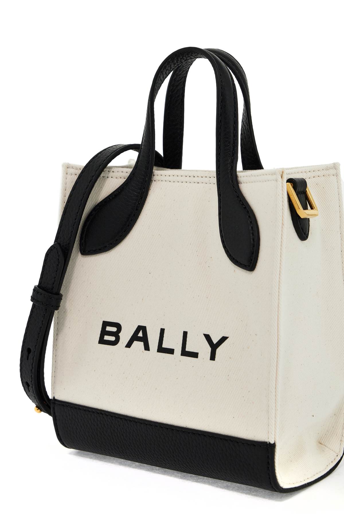 Bally Mini Fabric Bar Bag In 8   Neutral