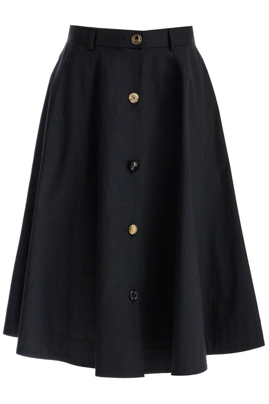 Moschino 'poplin skirt with buttons' - VivaceVenus