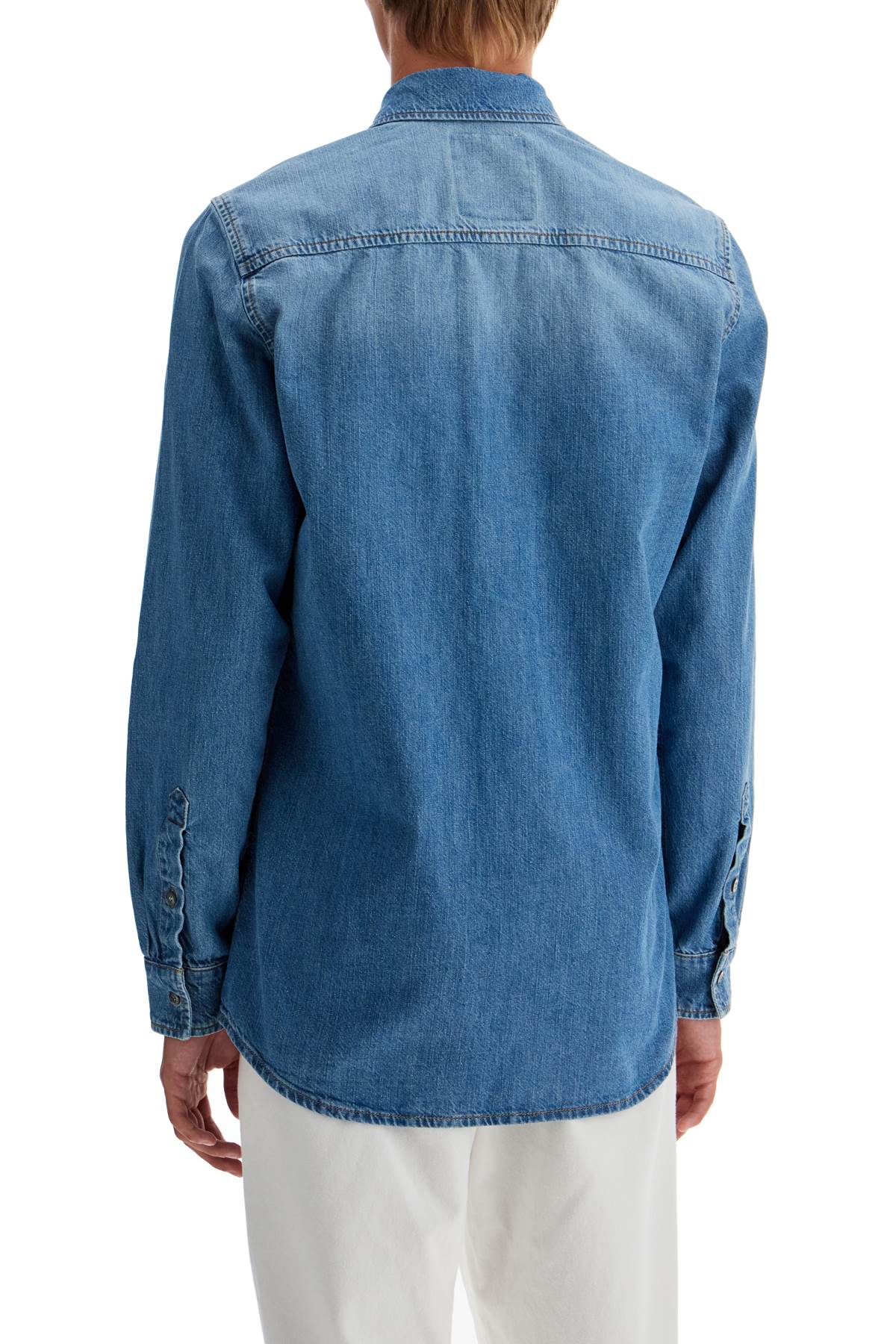 Moschino denim shirt with patch details - VivaceVenus