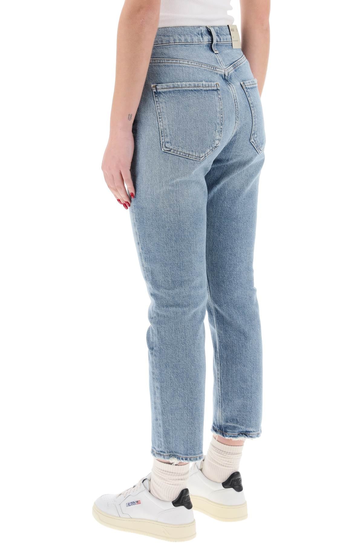 Agolde high-waisted straight cropped jeans in the - VivaceVenus