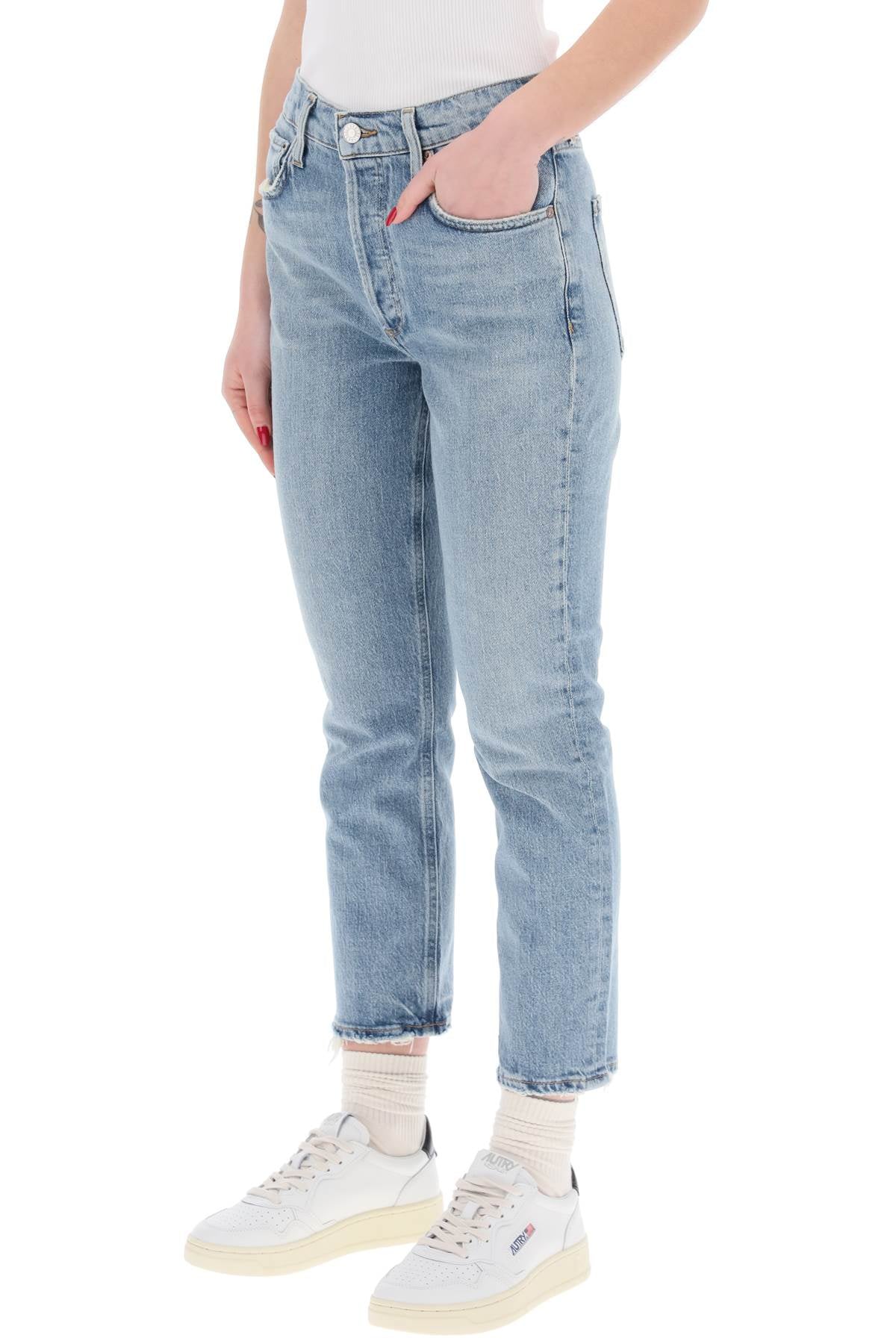 Agolde high-waisted straight cropped jeans in the - VivaceVenus