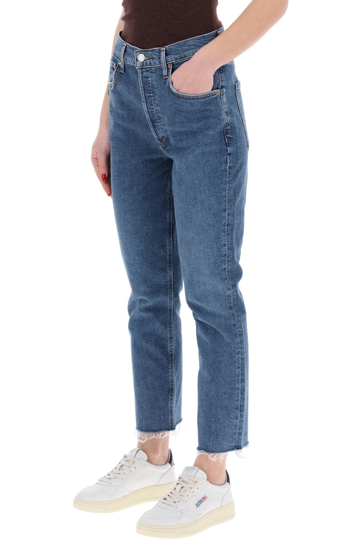 Agolde high-waisted straight cropped jeans in the - VivaceVenus