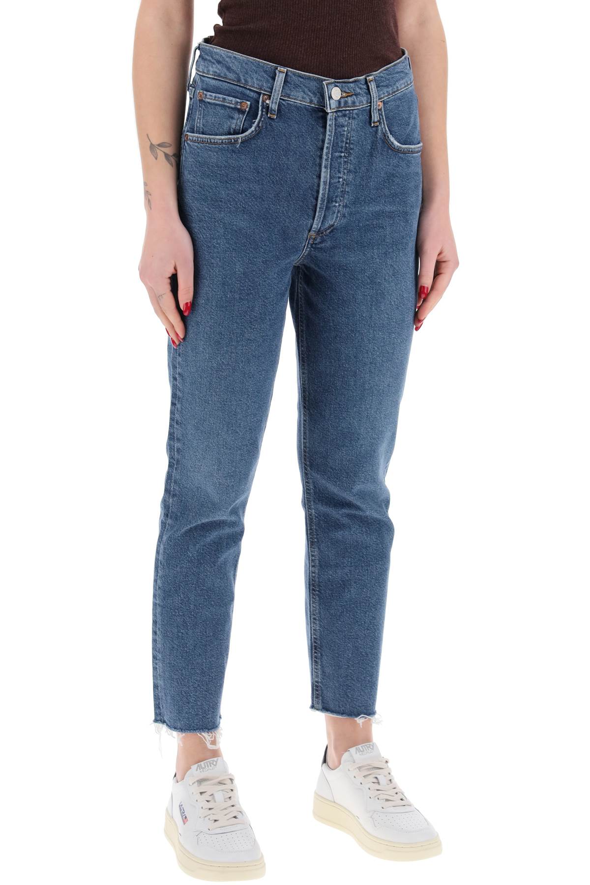 Agolde high-waisted straight cropped jeans in the - VivaceVenus