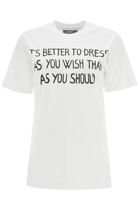 Moschino t-shirt with lettering print - VivaceVenus