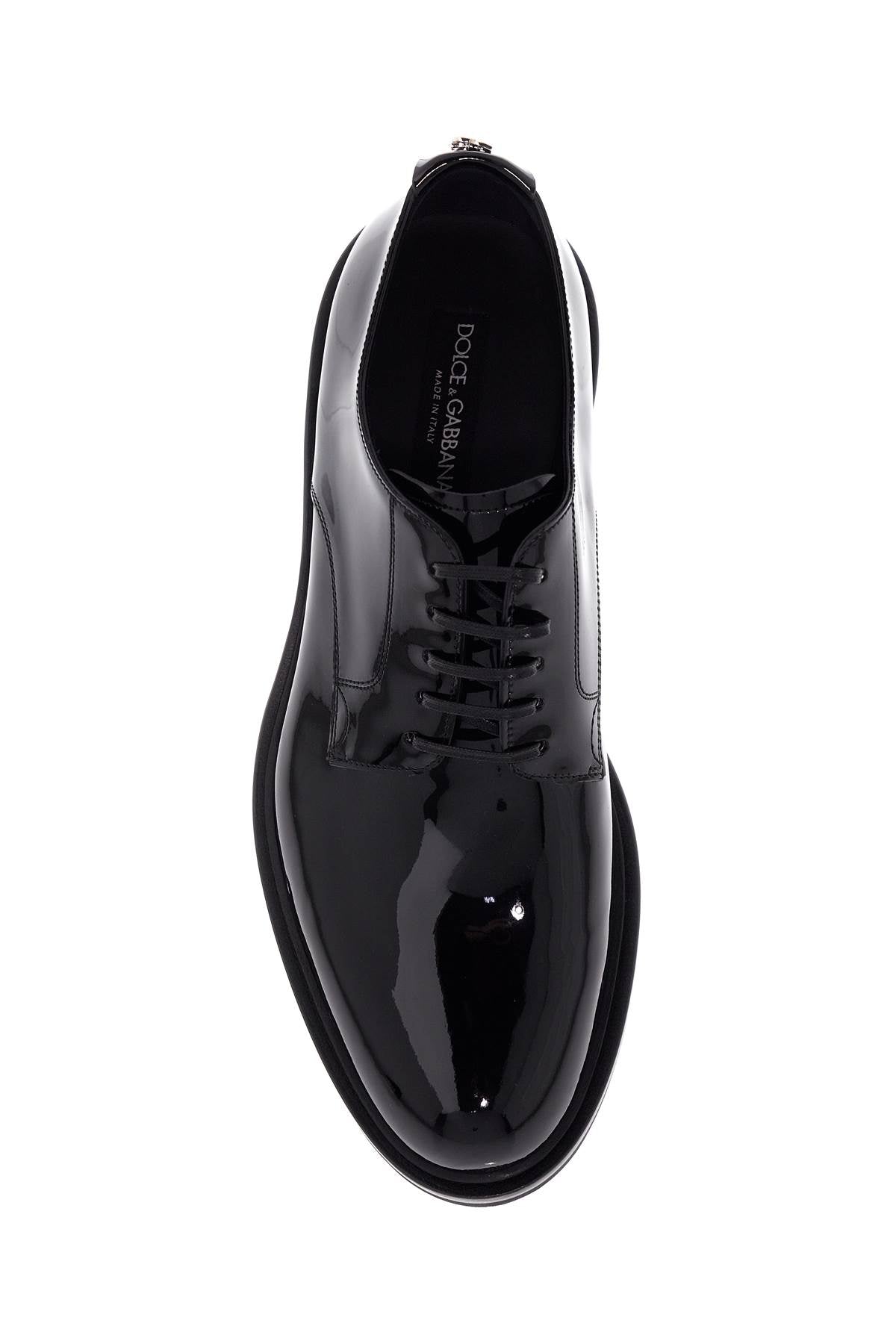 Dolce & Gabbana lace-up patent leather derby - VivaceVenus