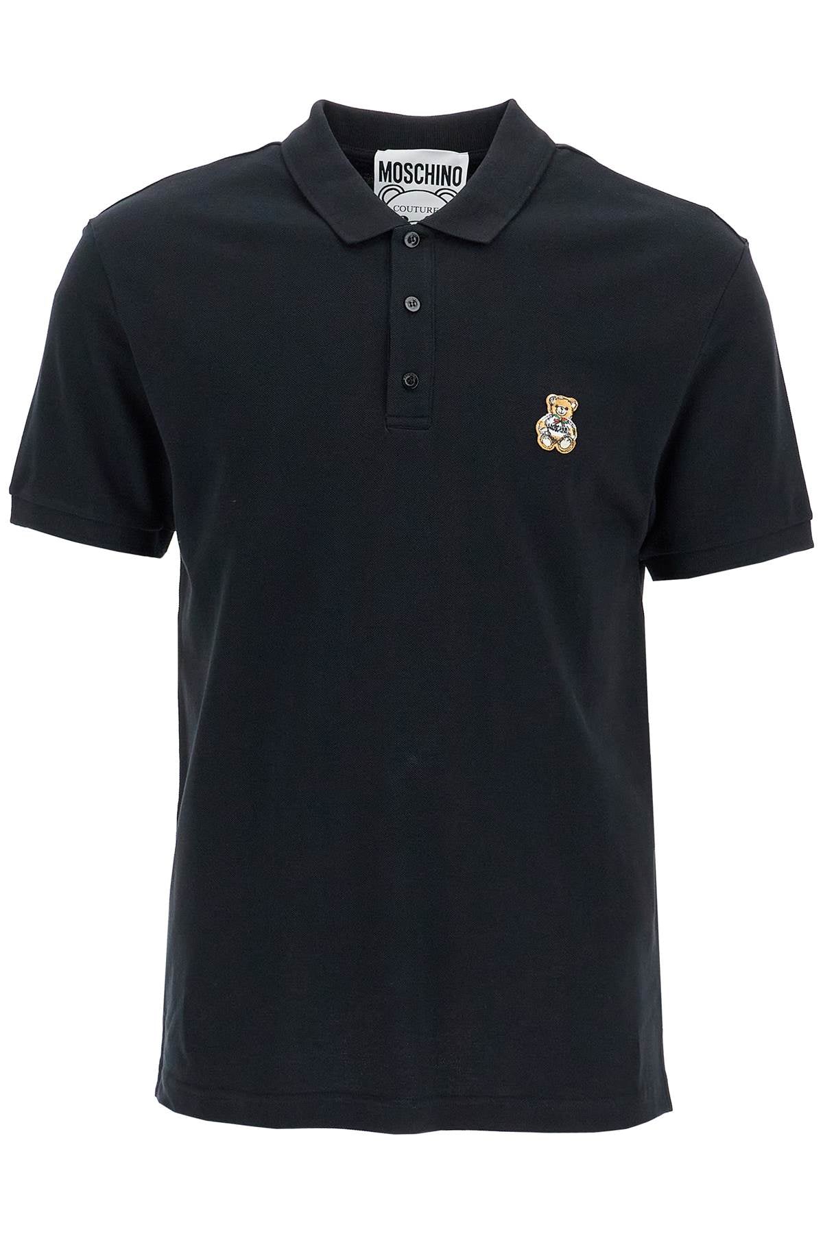 Moschino polo shirt with teddy bear application - VivaceVenus