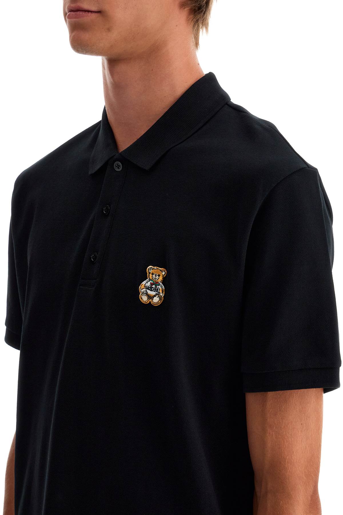 Moschino polo shirt with teddy bear application - VivaceVenus