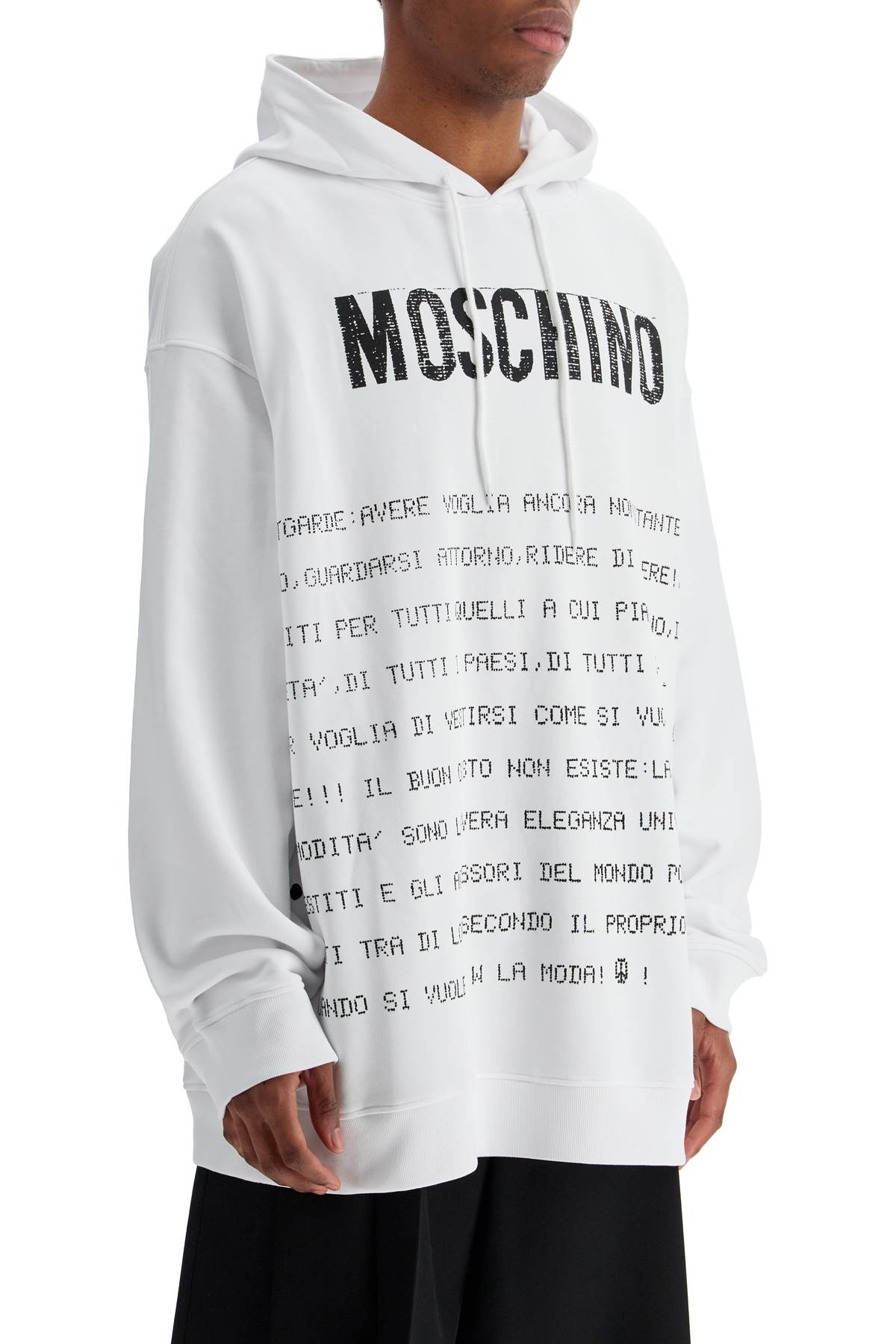 Moschino hooded sweatshirt with letter - VivaceVenus