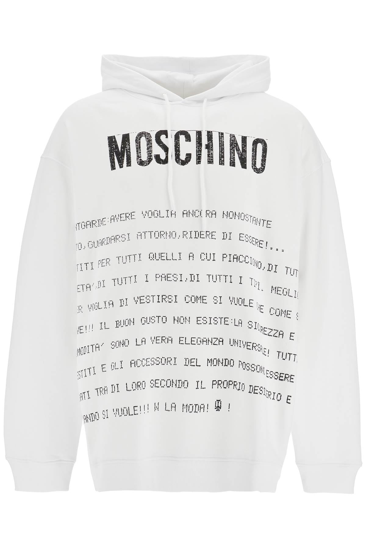 Moschino hooded sweatshirt with letter - VivaceVenus