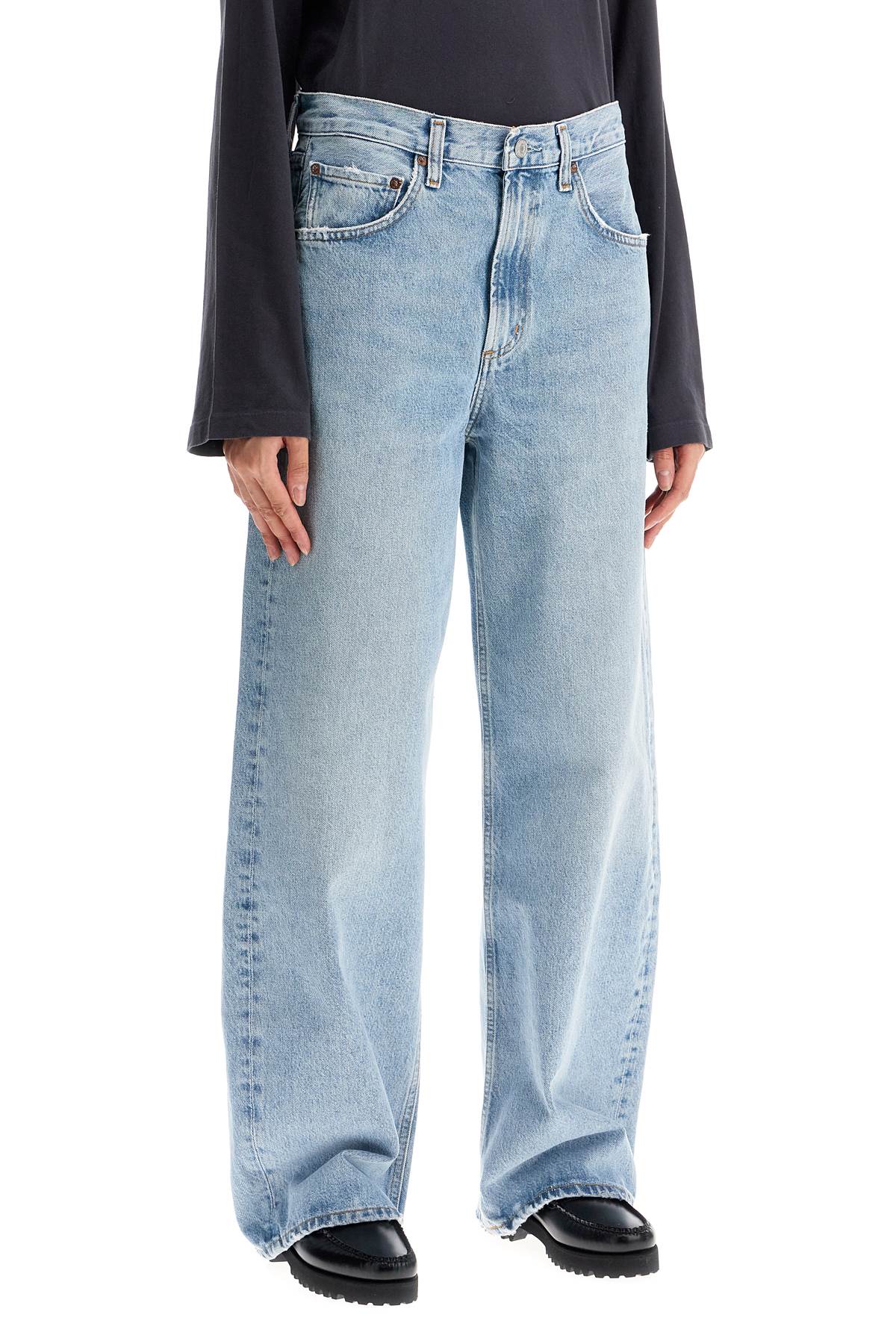 Agolde curved leg jeans for a