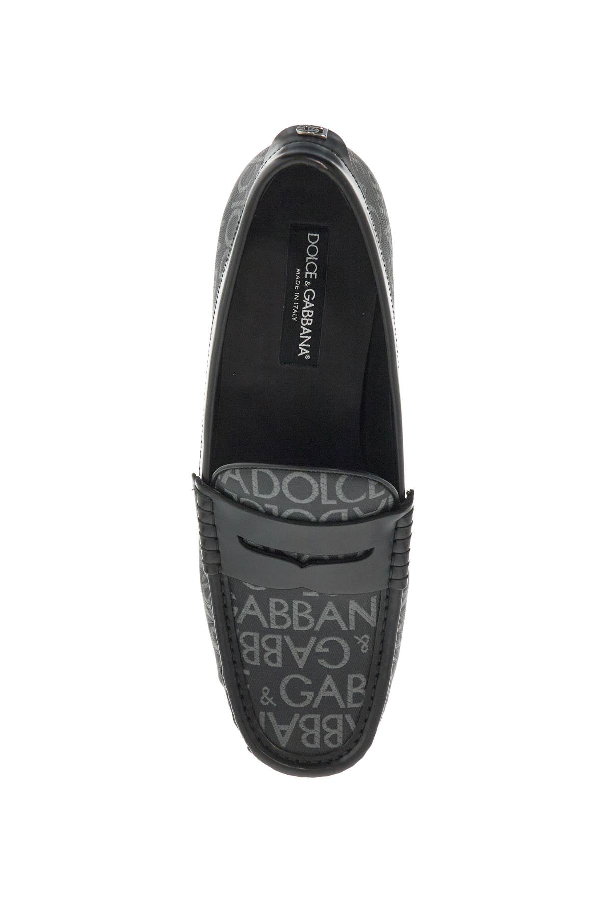 Dolce & Gabbana jacquard canvas loafers - VivaceVenus