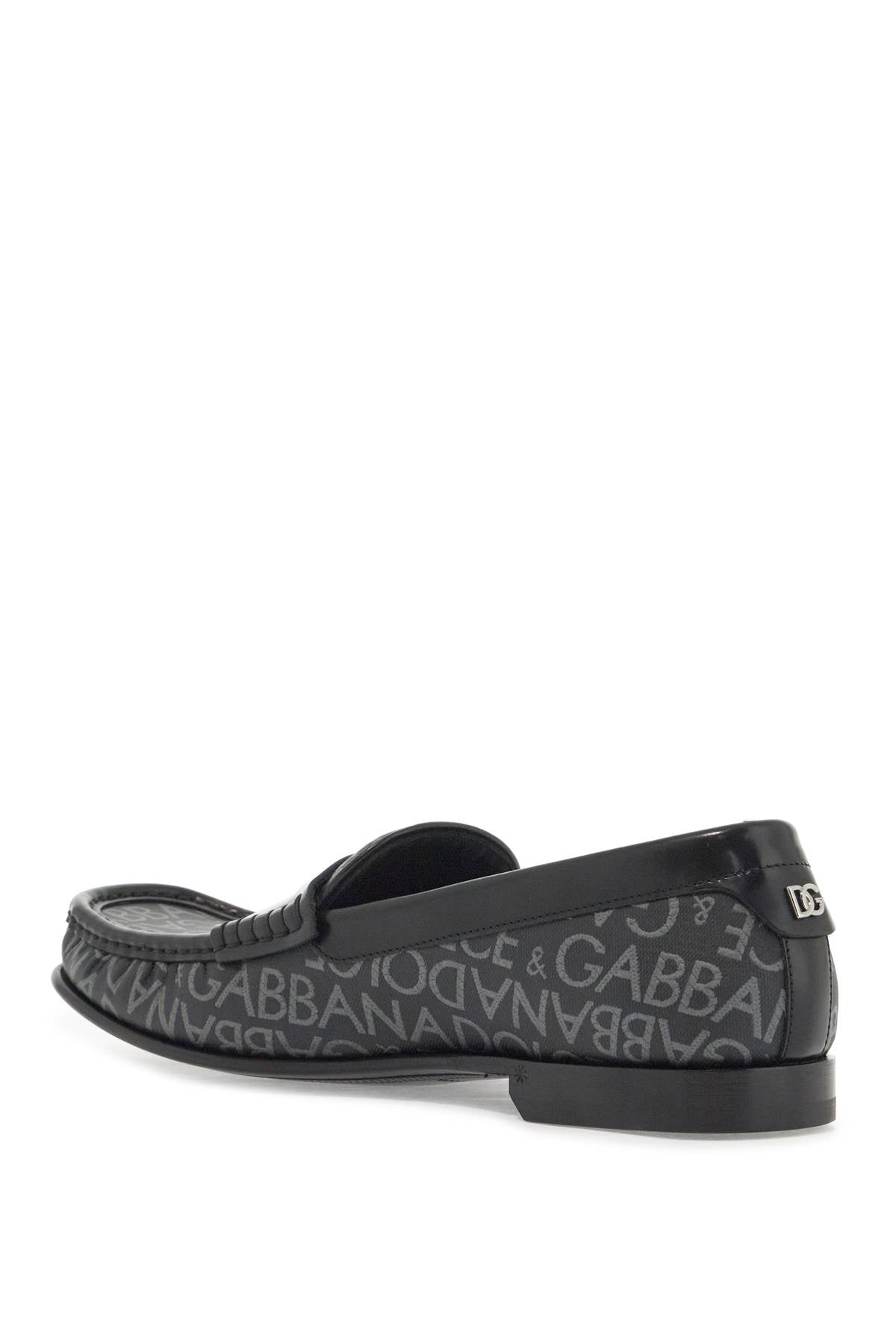 Dolce & Gabbana jacquard canvas loafers - VivaceVenus