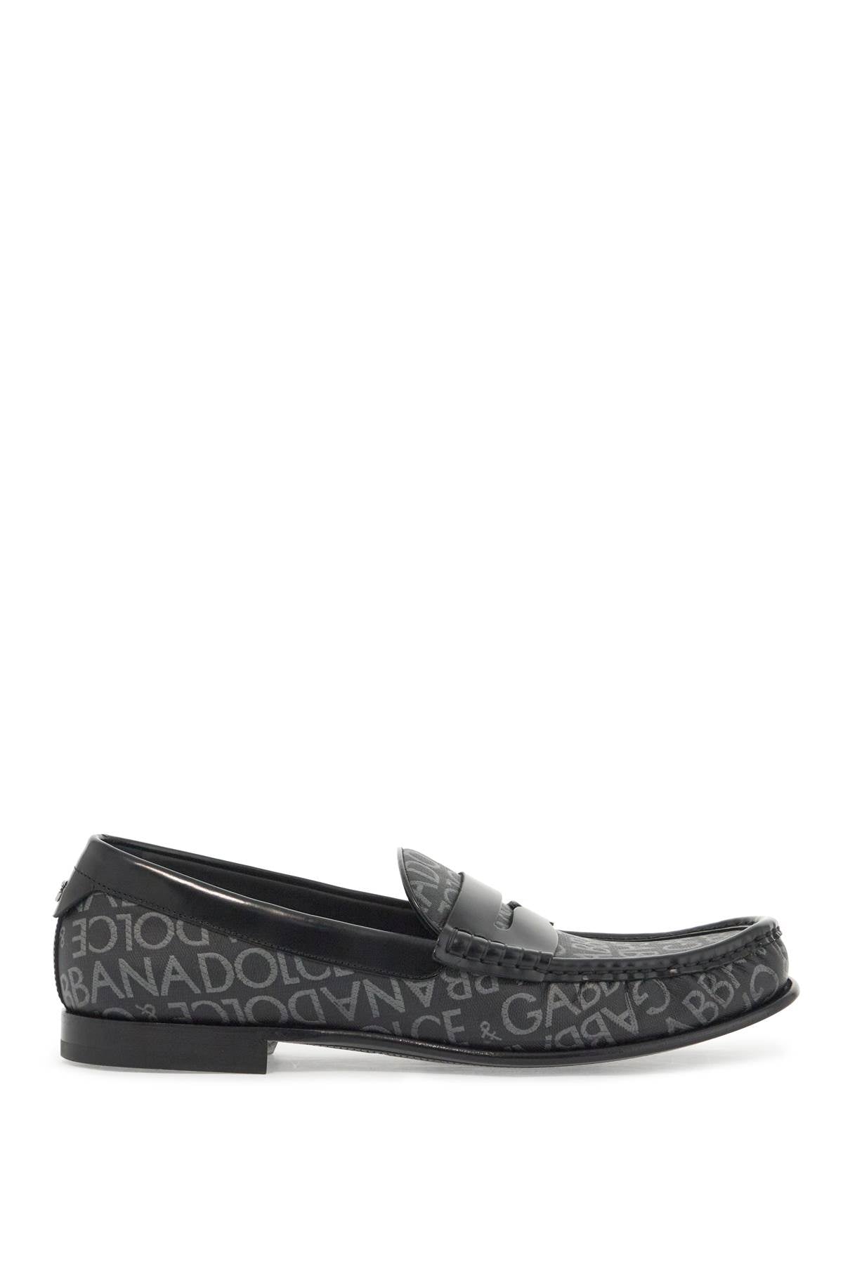 Dolce & Gabbana jacquard canvas loafers - VivaceVenus