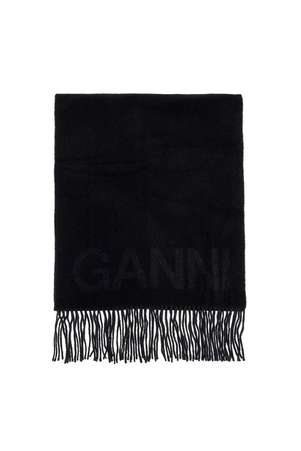 Ganni logo lettering scarf - VivaceVenus