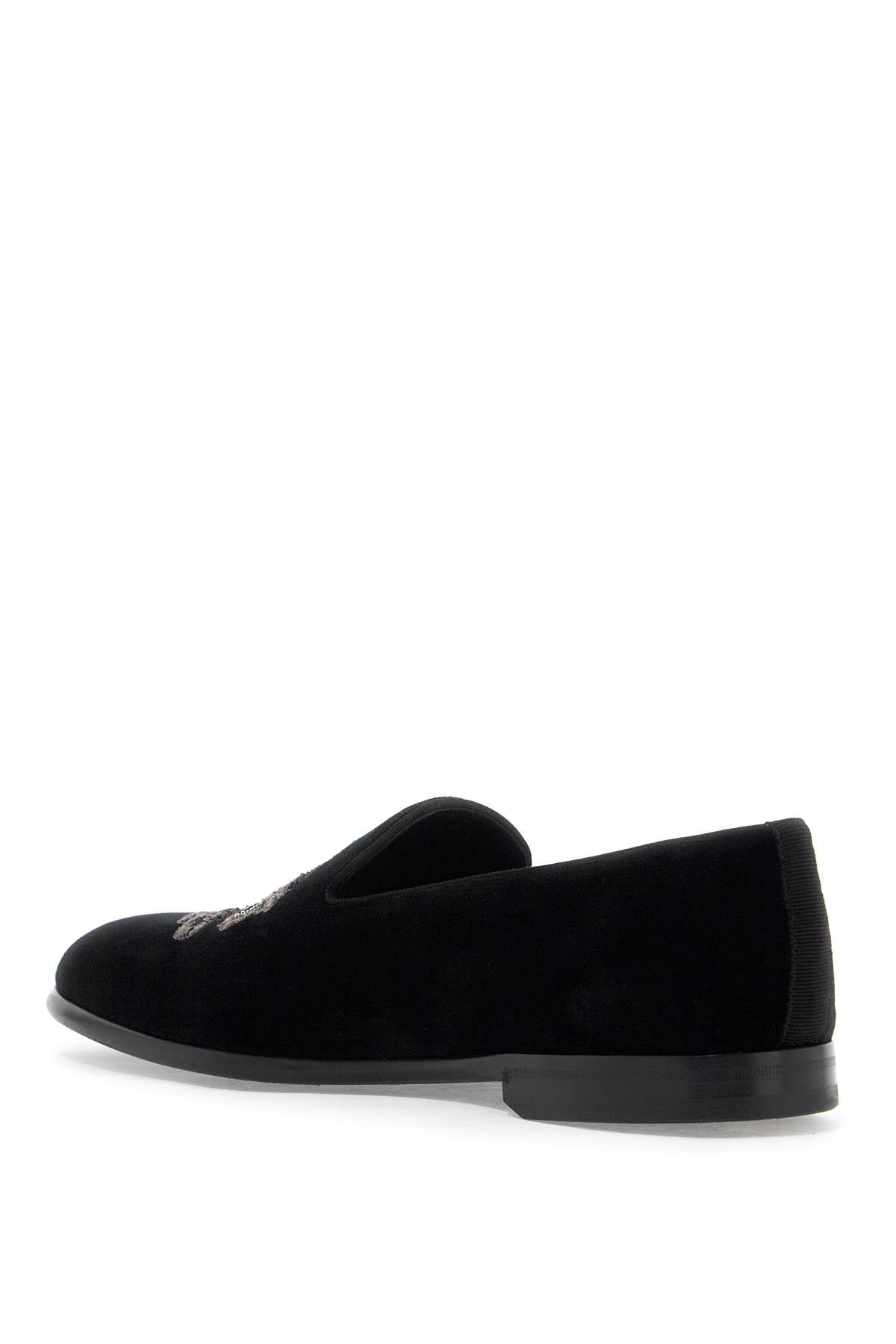 Dolce & Gabbana embroidered velvet loafers - VivaceVenus