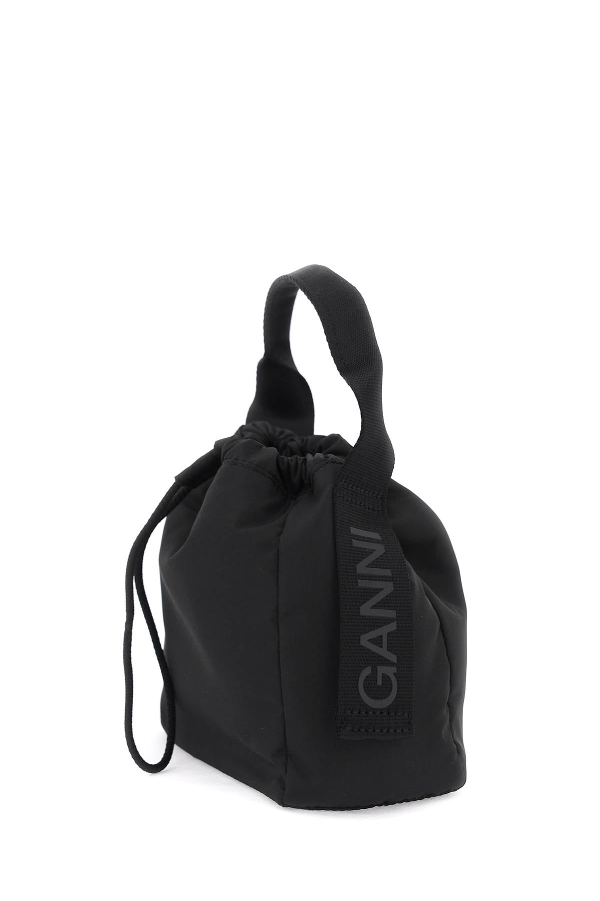 Ganni recycled nylon handbag with 9 - VivaceVenus