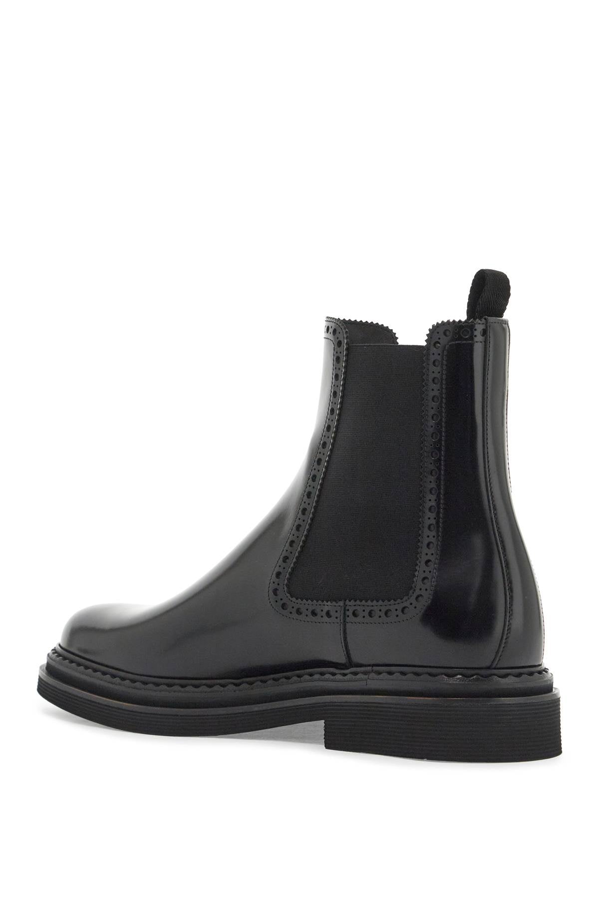 Dolce & Gabbana brushed leather chelsea ankle boots - VivaceVenus