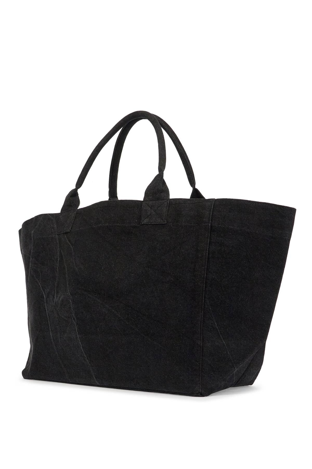 Ganni denim logo tote bag with 9 - VivaceVenus