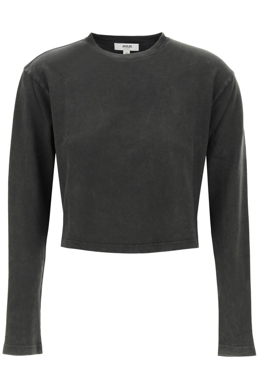 Agolde "cropped long-sleeved mason t - VivaceVenus