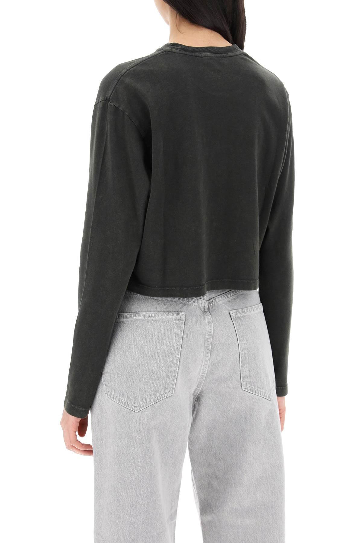 Agolde "cropped long-sleeved mason t - VivaceVenus