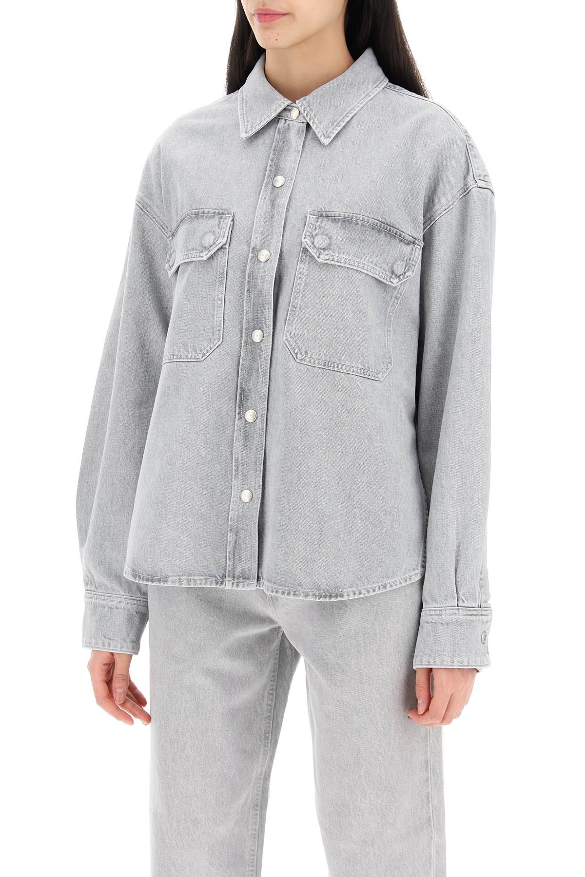 Agolde gwen denim shirt for women - VivaceVenus