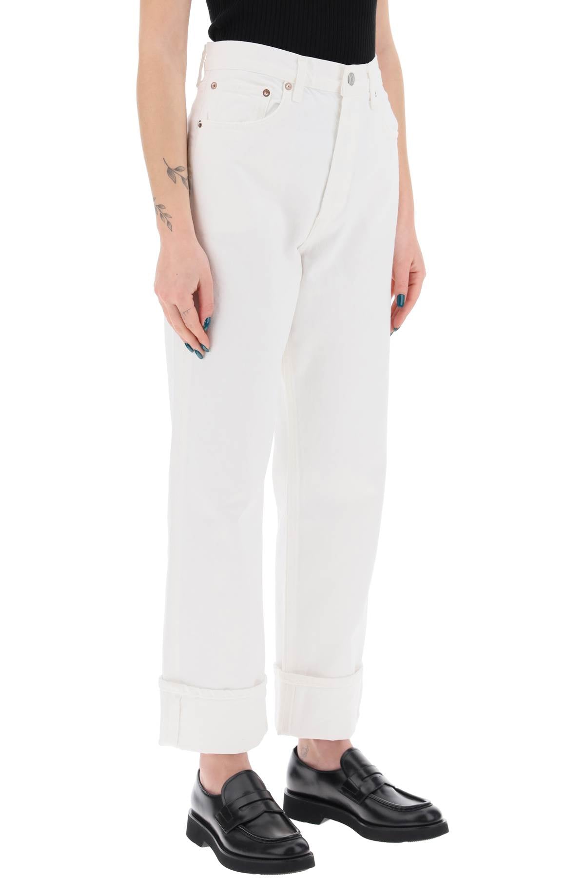 Agolde ca\n\nstraight jeans with low crotch fran - VivaceVenus