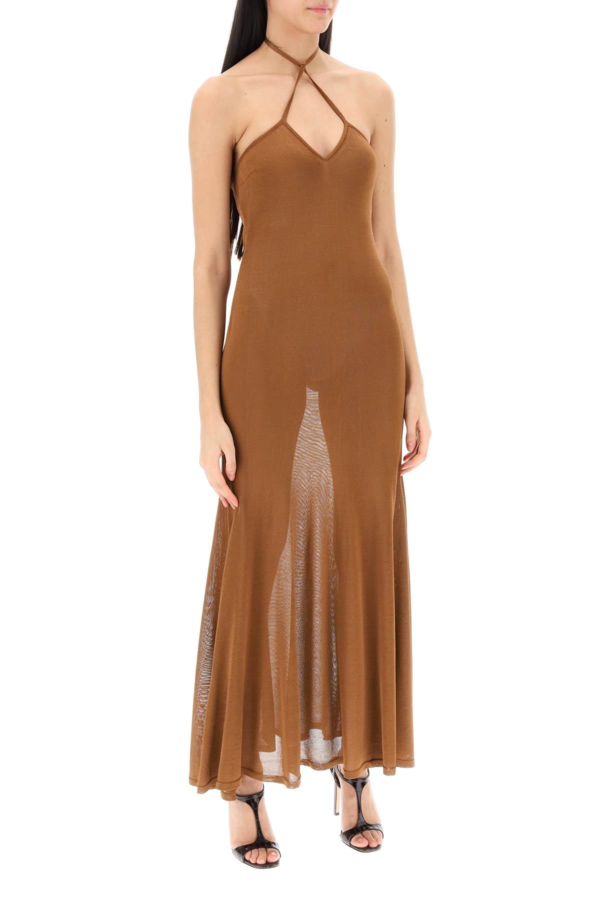 Tom Ford knitted halterneck maxi dress - VivaceVenus