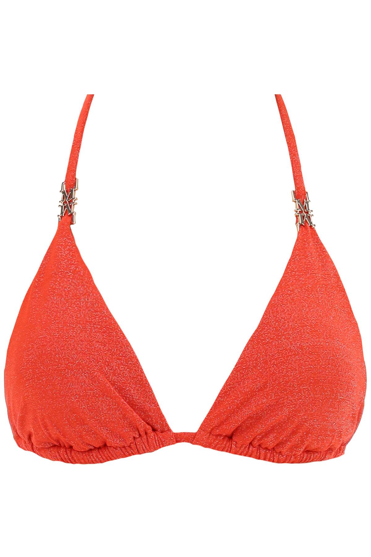 Max Mara Beachwear triangle bikini top in jersey and lurex fabric - VivaceVenus