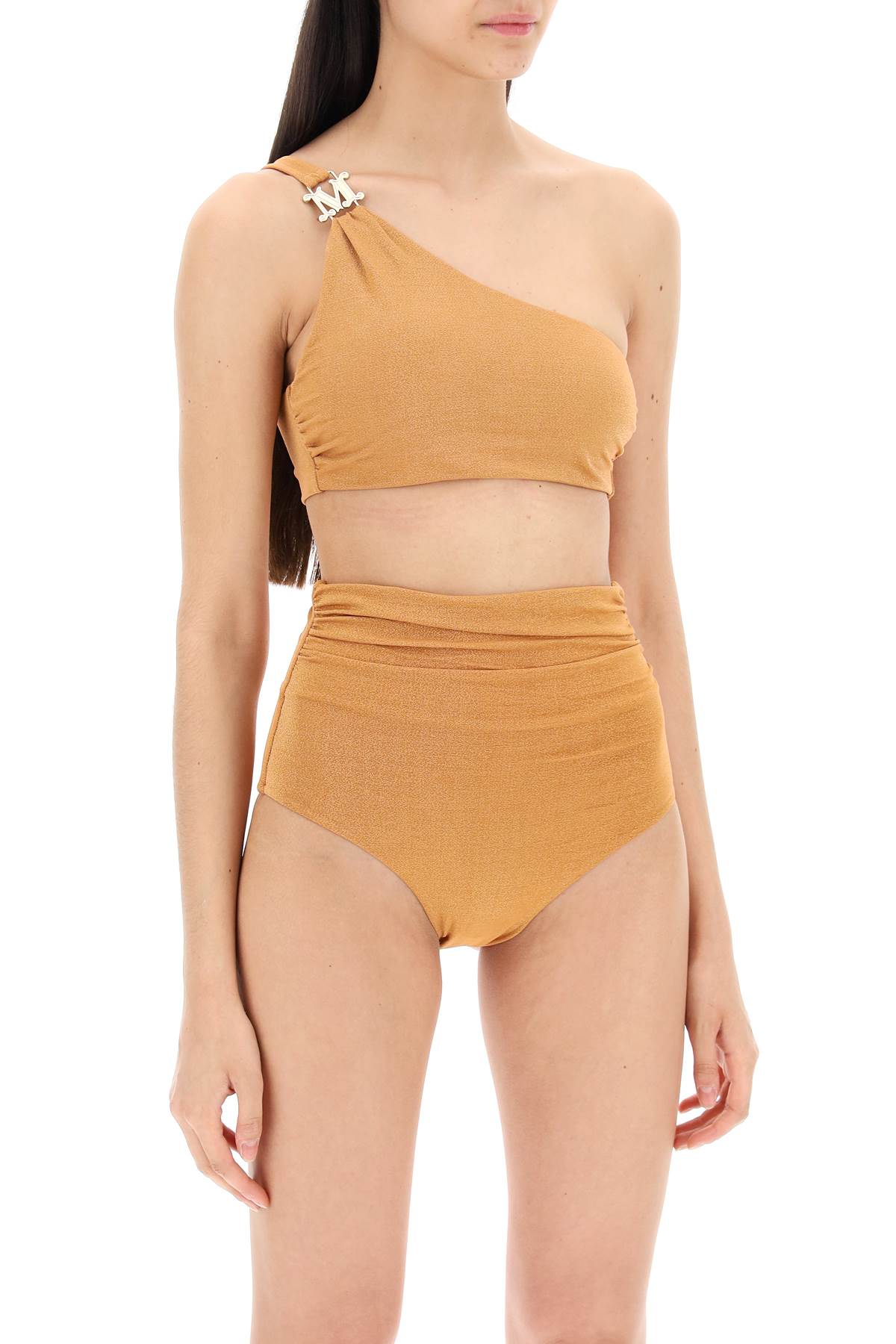 Max Mara Beachwear one-shoulder bikini top in jersey and - VivaceVenus