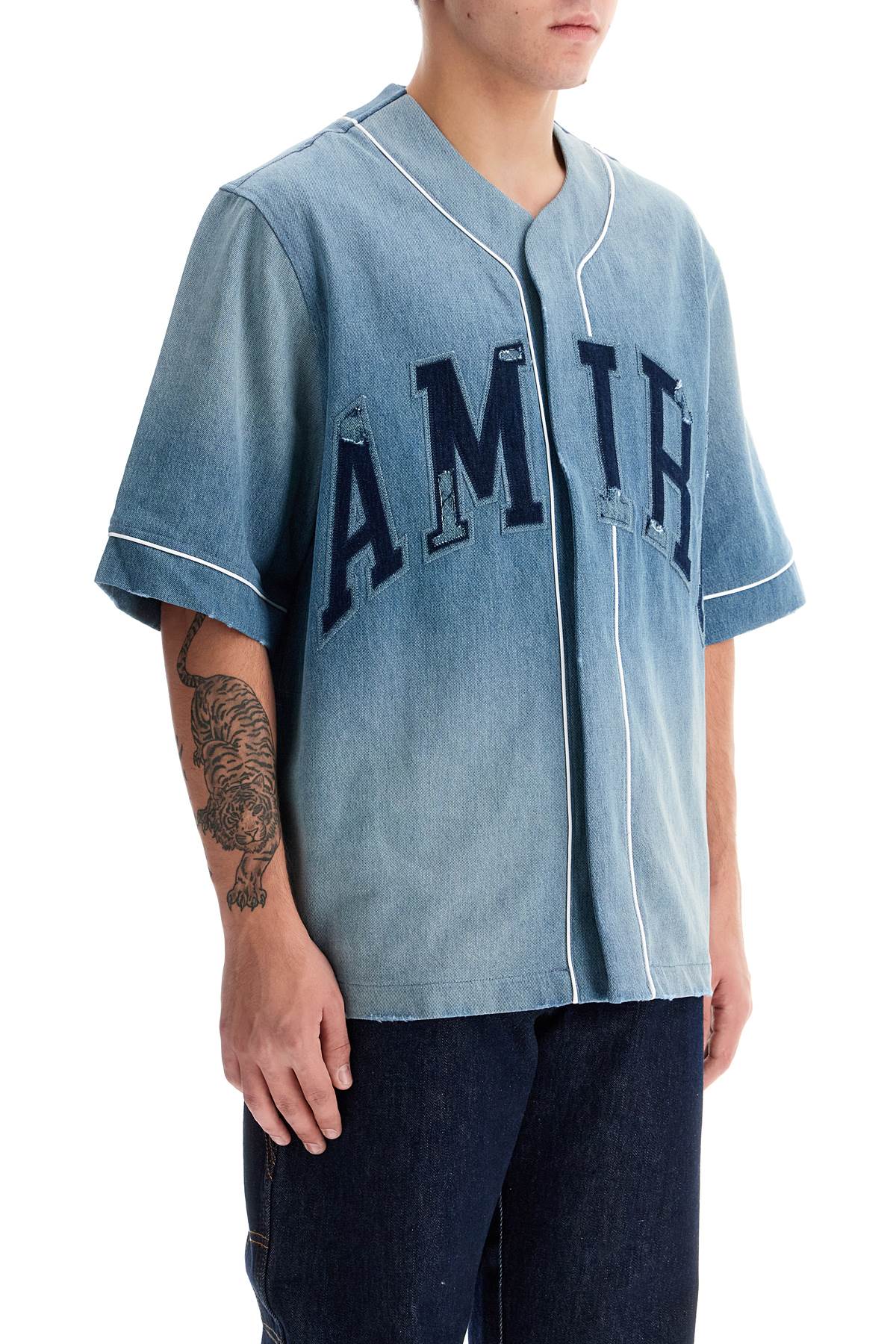 Amiri sunfaded baseball shirt - VivaceVenus