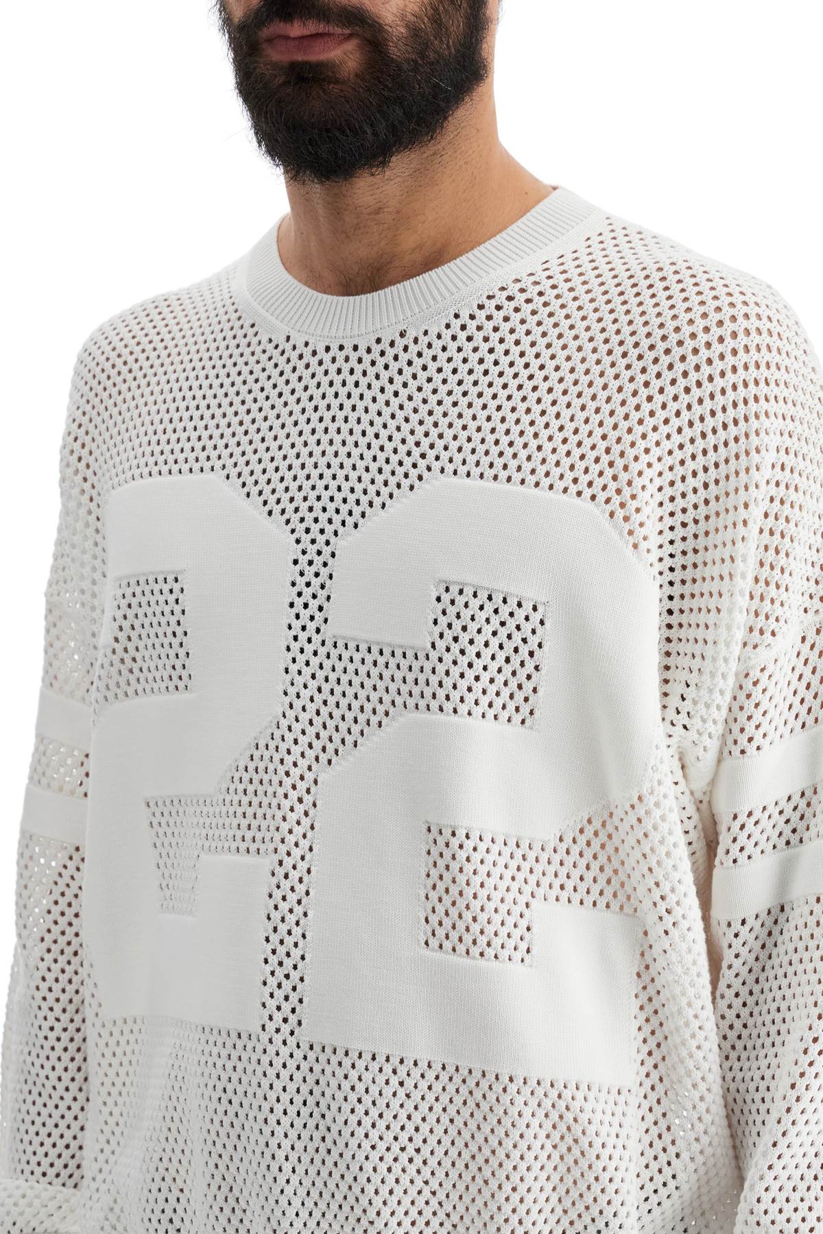 Amiri neck perforated knit sweater - VivaceVenus