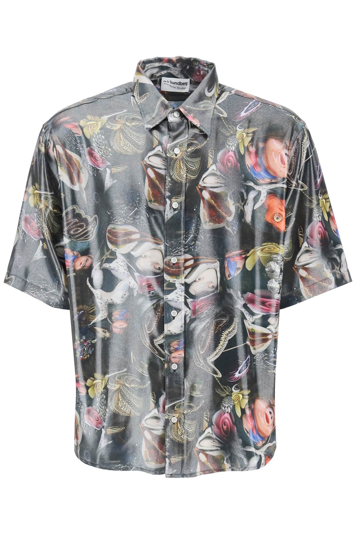 Acne Studios short-sleeved shirt with print for b. sund - VivaceVenus